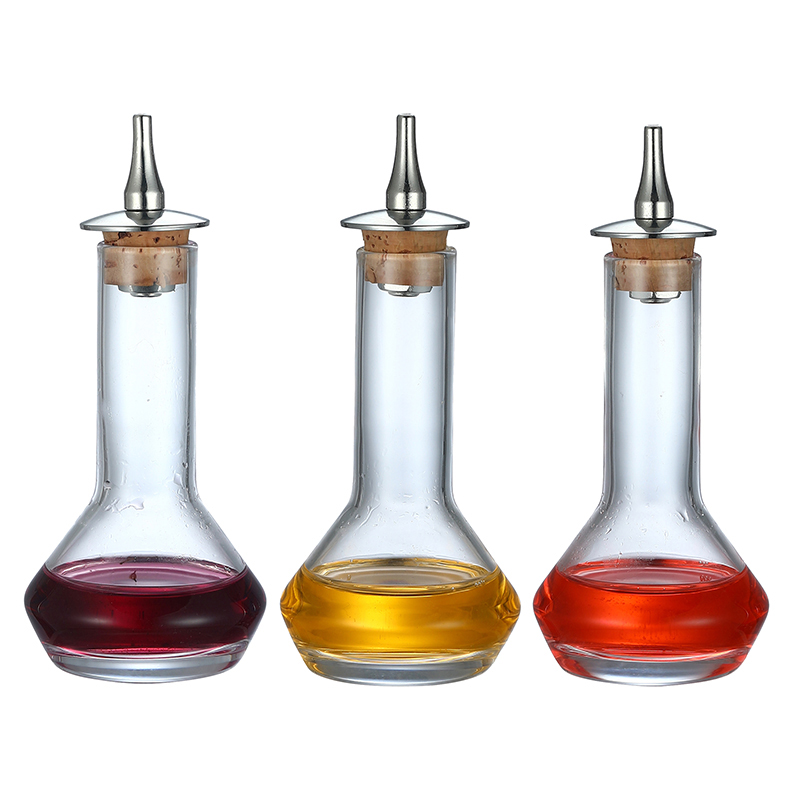 Bitters Bottle Set - زجاجة عاهرة زجاجية للكوكاتيل ، سطح